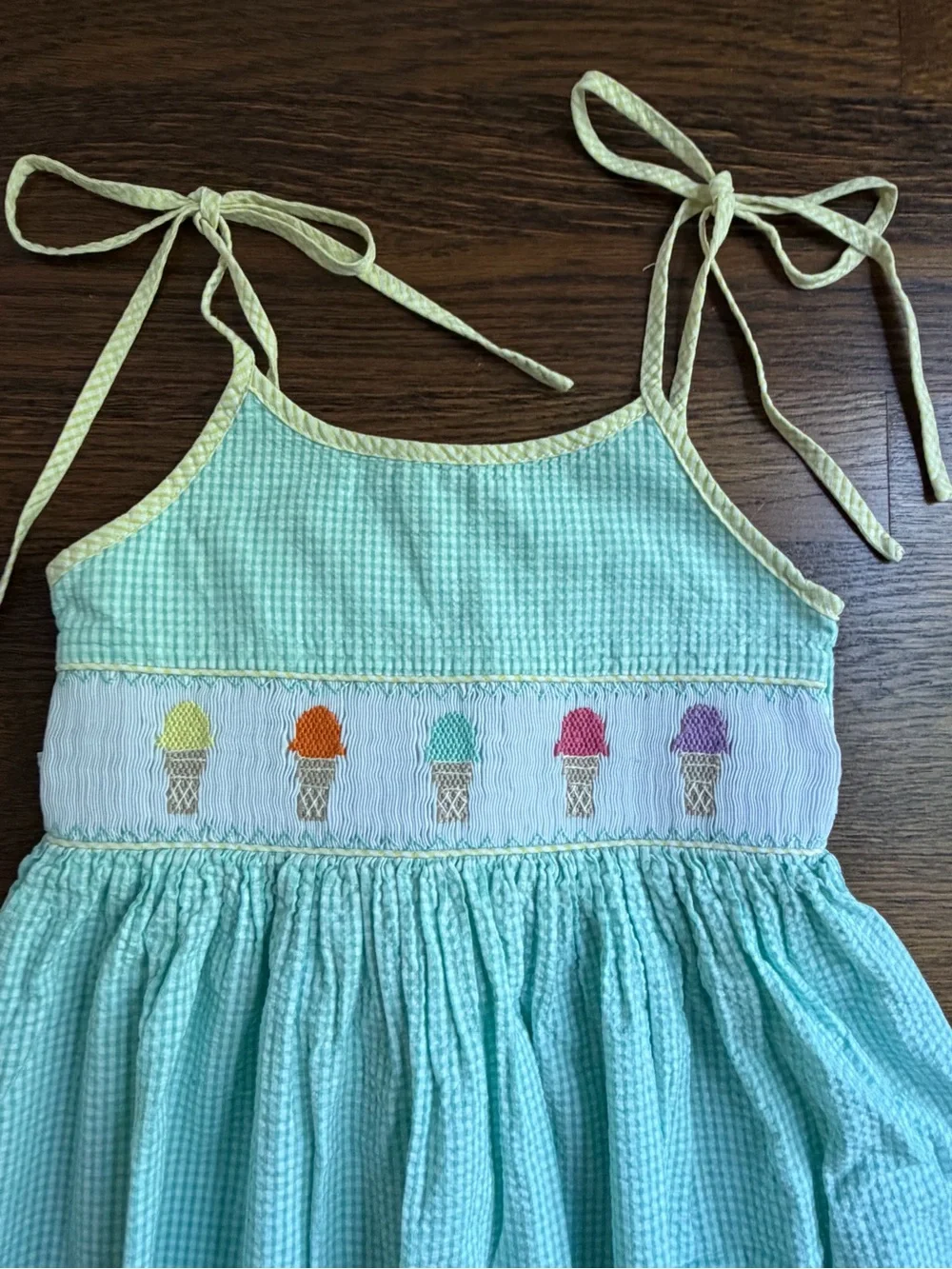Girls' Smocked Ice Cream Sundress 4T